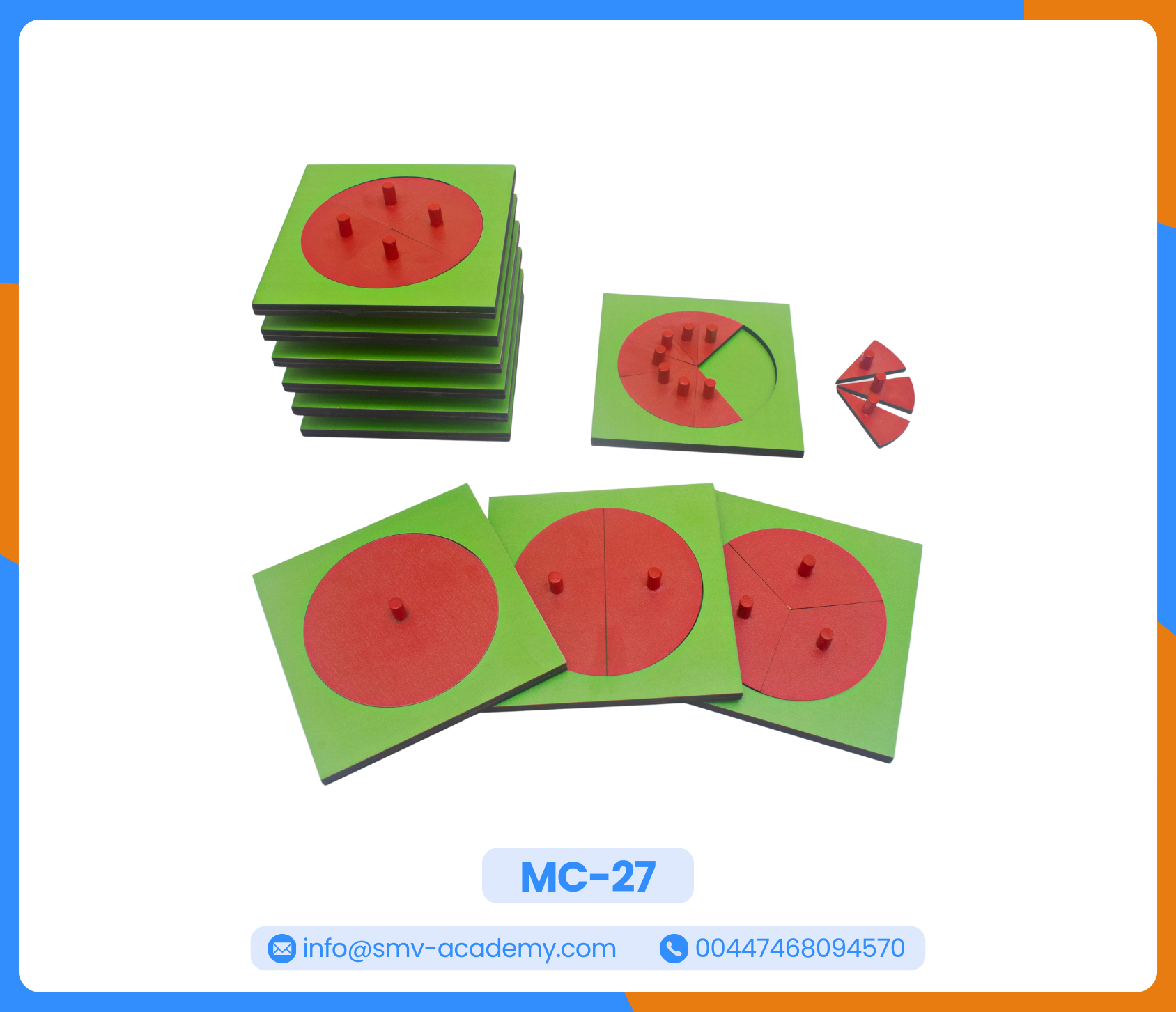 كسور الدائرة - Wooden Circle Fractions